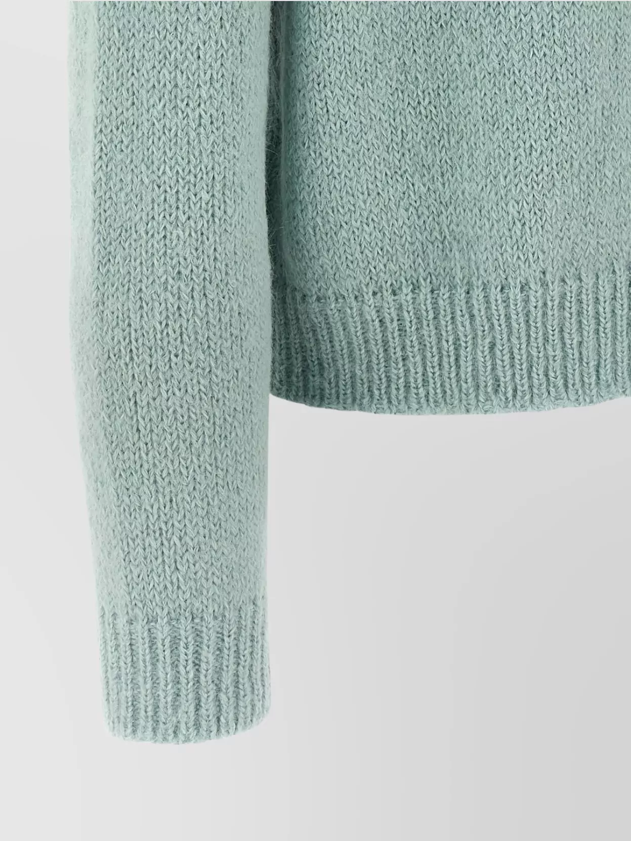 Jil Sander Ribbed Design Alpaca Wool Sweater