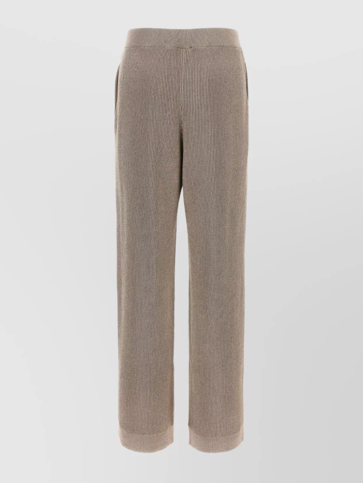 Brunello Cucinelli Ribbed Texture Trousers Elasticated Waistband