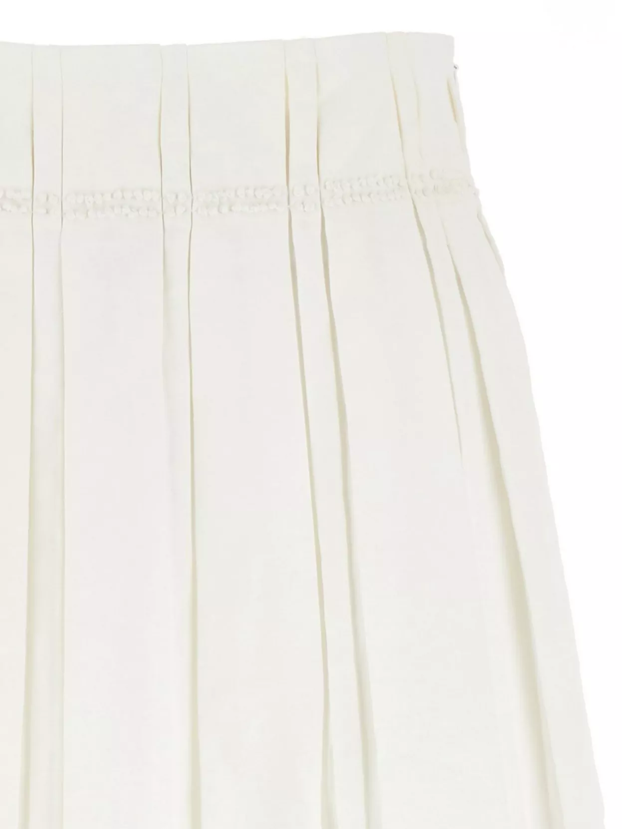 Shop Jil Sander Waist Pleated Skirt Textured Detail