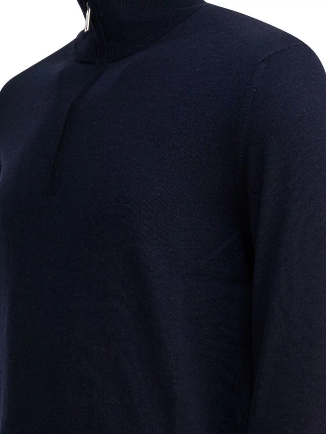Zanone High Collar Knitwear With Ribbed Cuffs And Hem