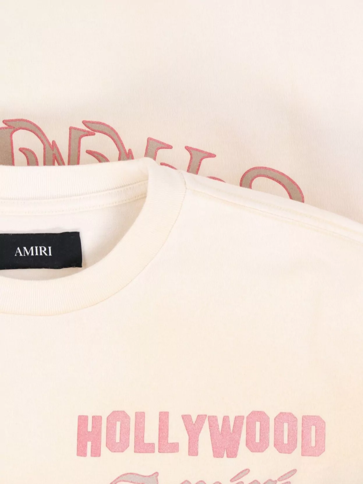 Amiri Crew Neck Graphic Print Short Sleeves