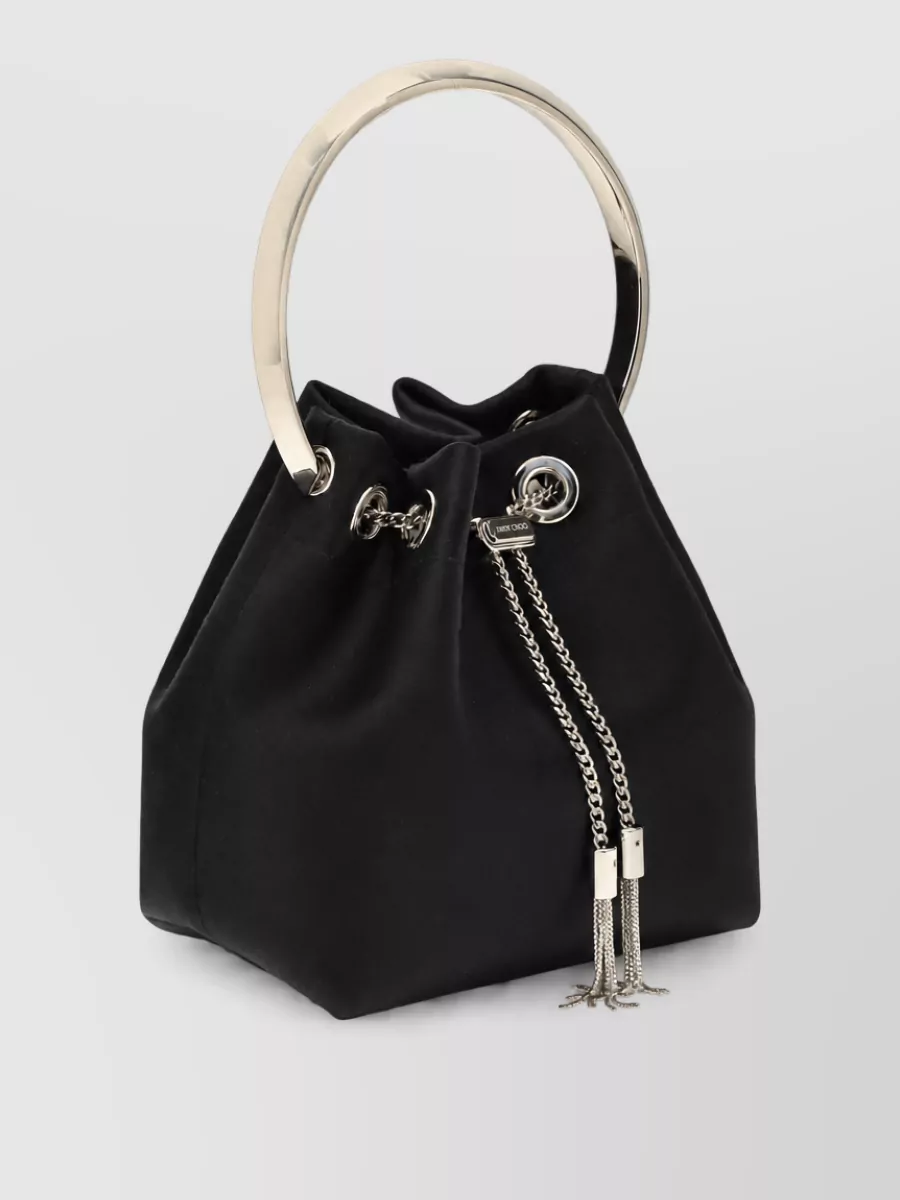 Jimmy Choo Bon Bon Silk Bucket Bag