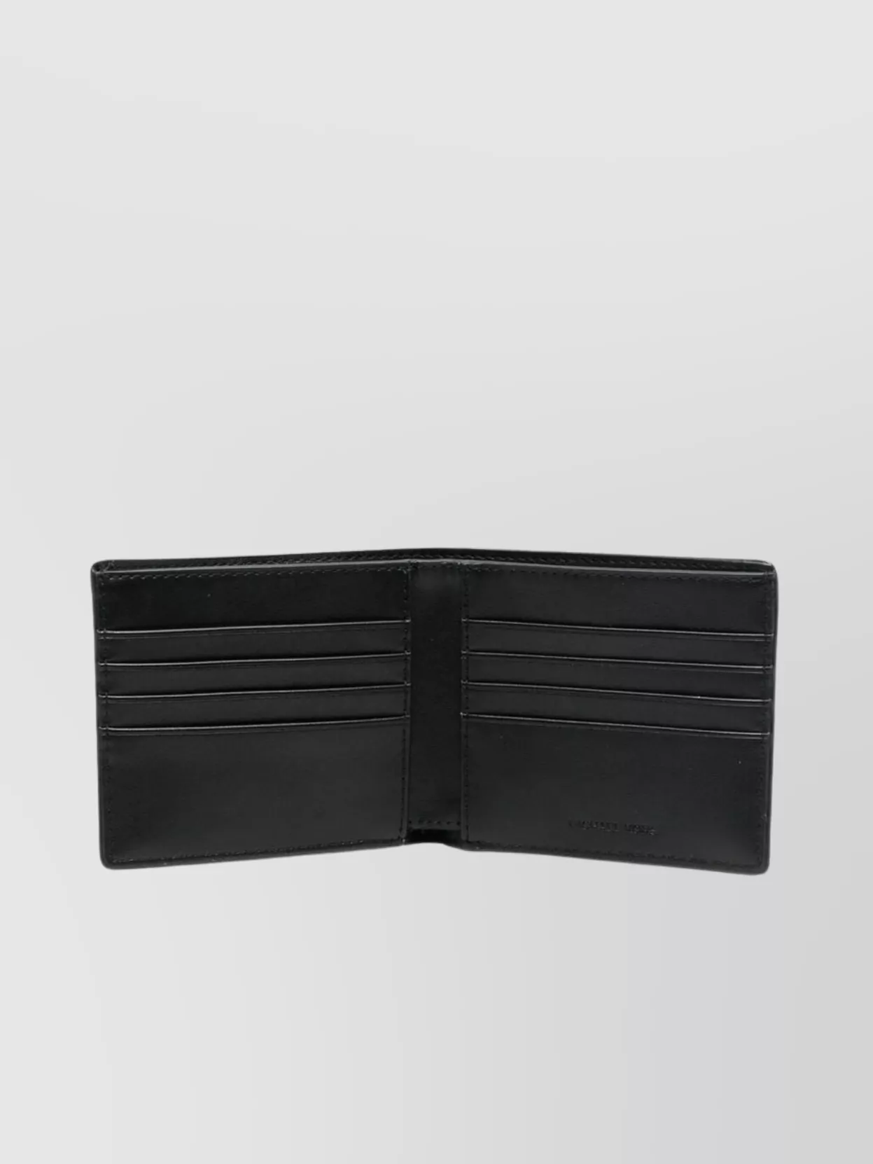 Michael Kors Textured Bi-fold Wallet With Cardholder Slot In Brown