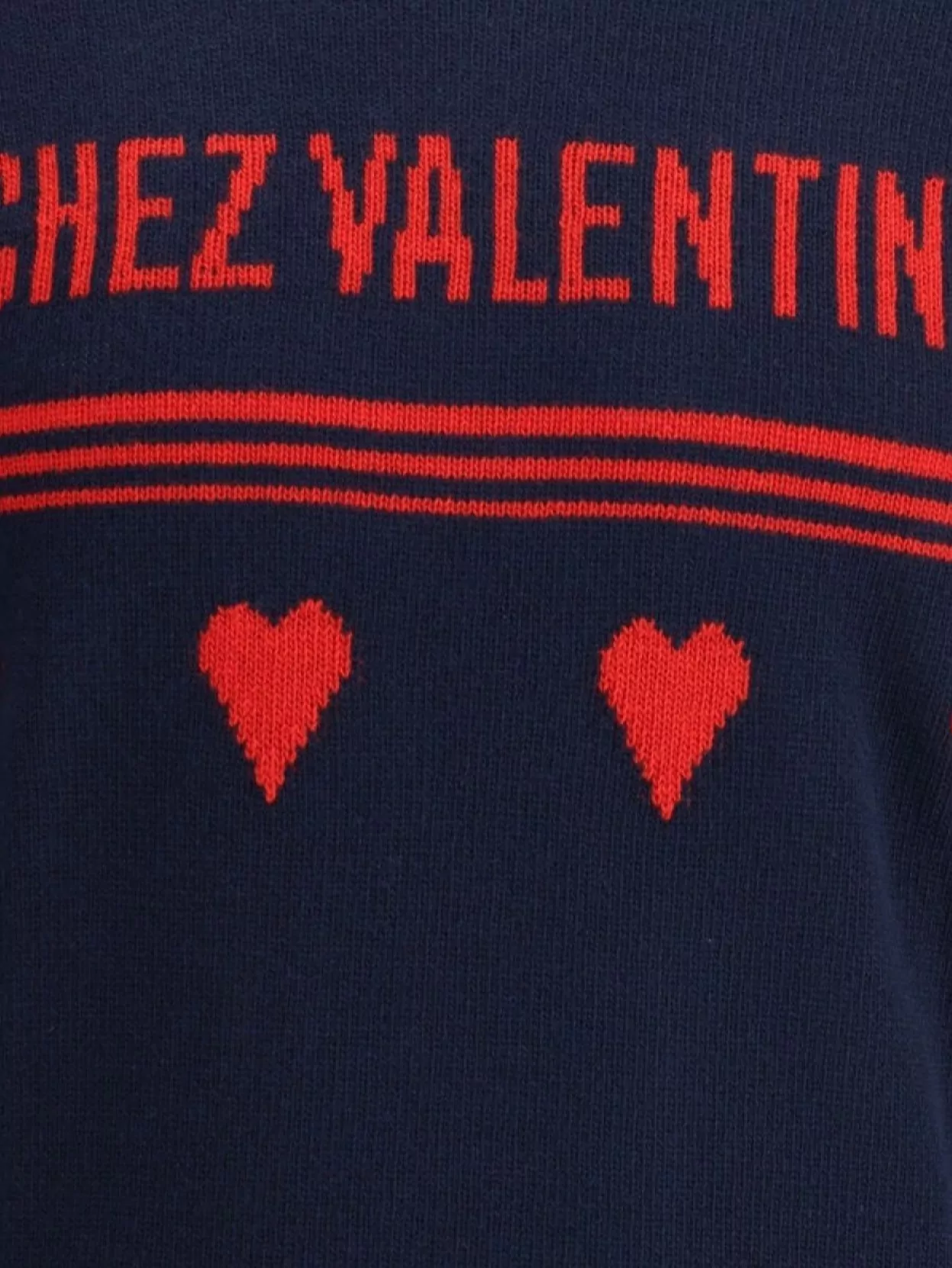 Valentino Wool Sweater Heart Motif