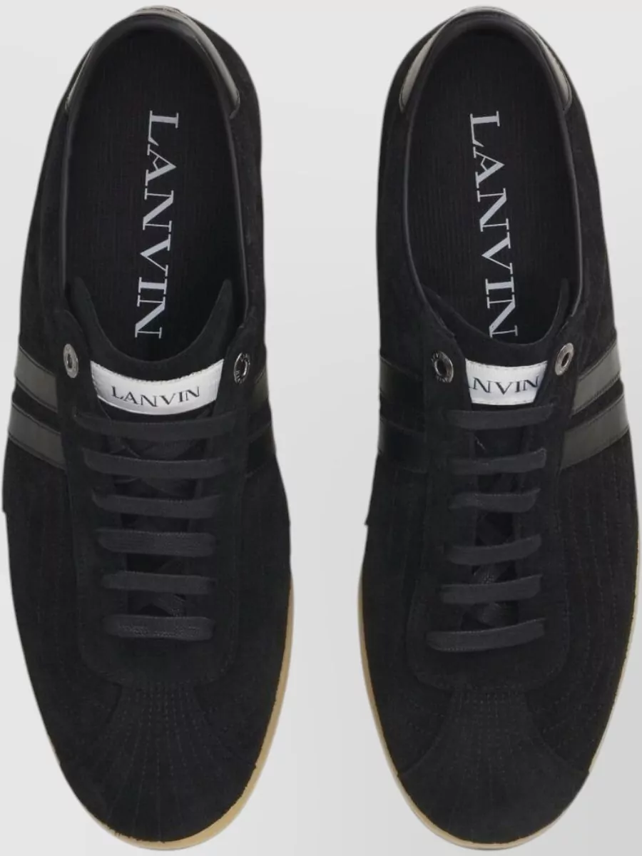 Lanvin Leather Low-Top Sneakers