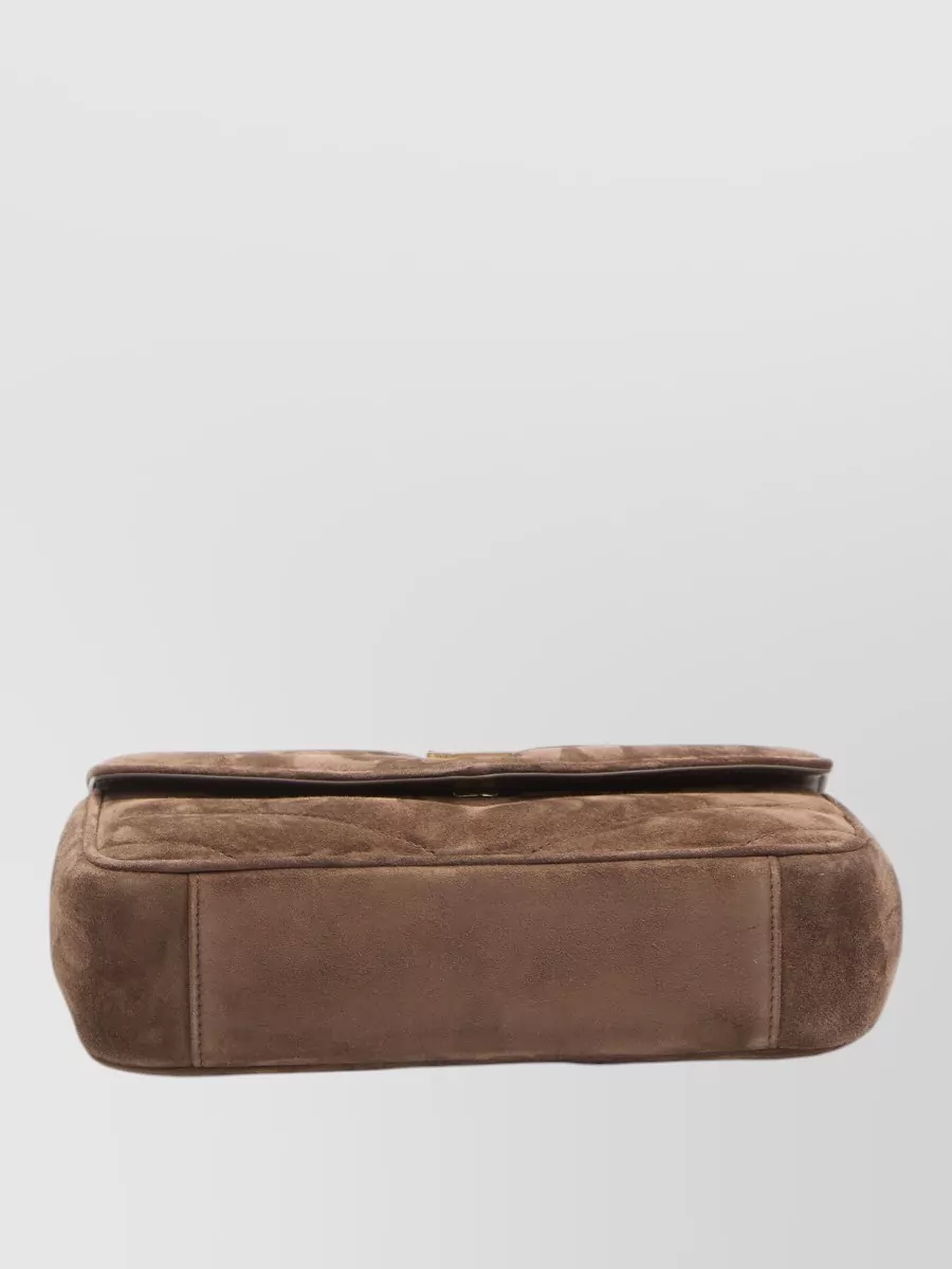 Saint Laurent Loulou Small Chain Shoulder Suede Bag