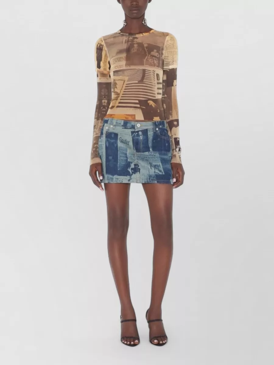 Jean Paul Gaultier Printed Top