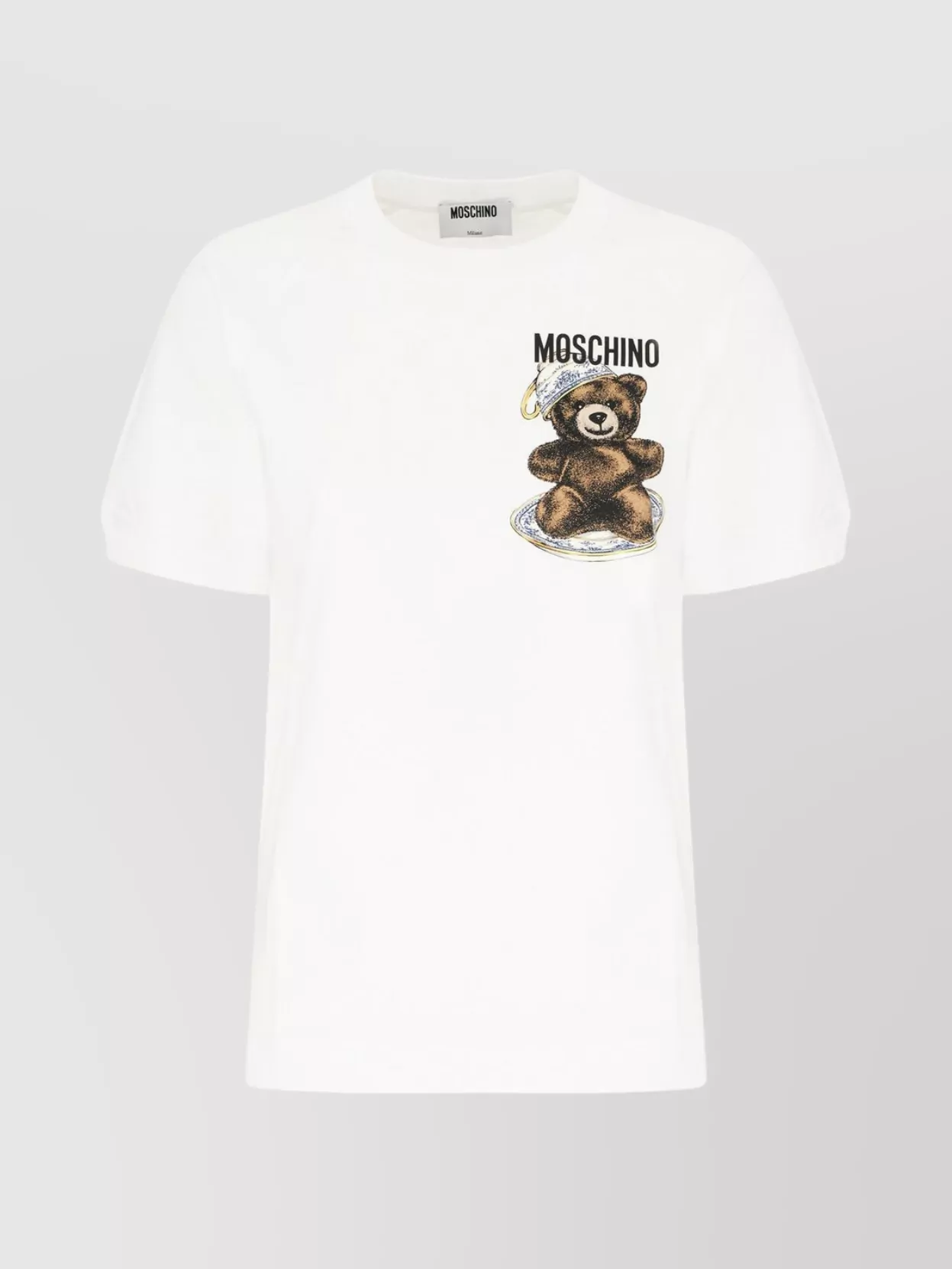Moschino Cotton Teddy Print Regular Fit T-Shirt