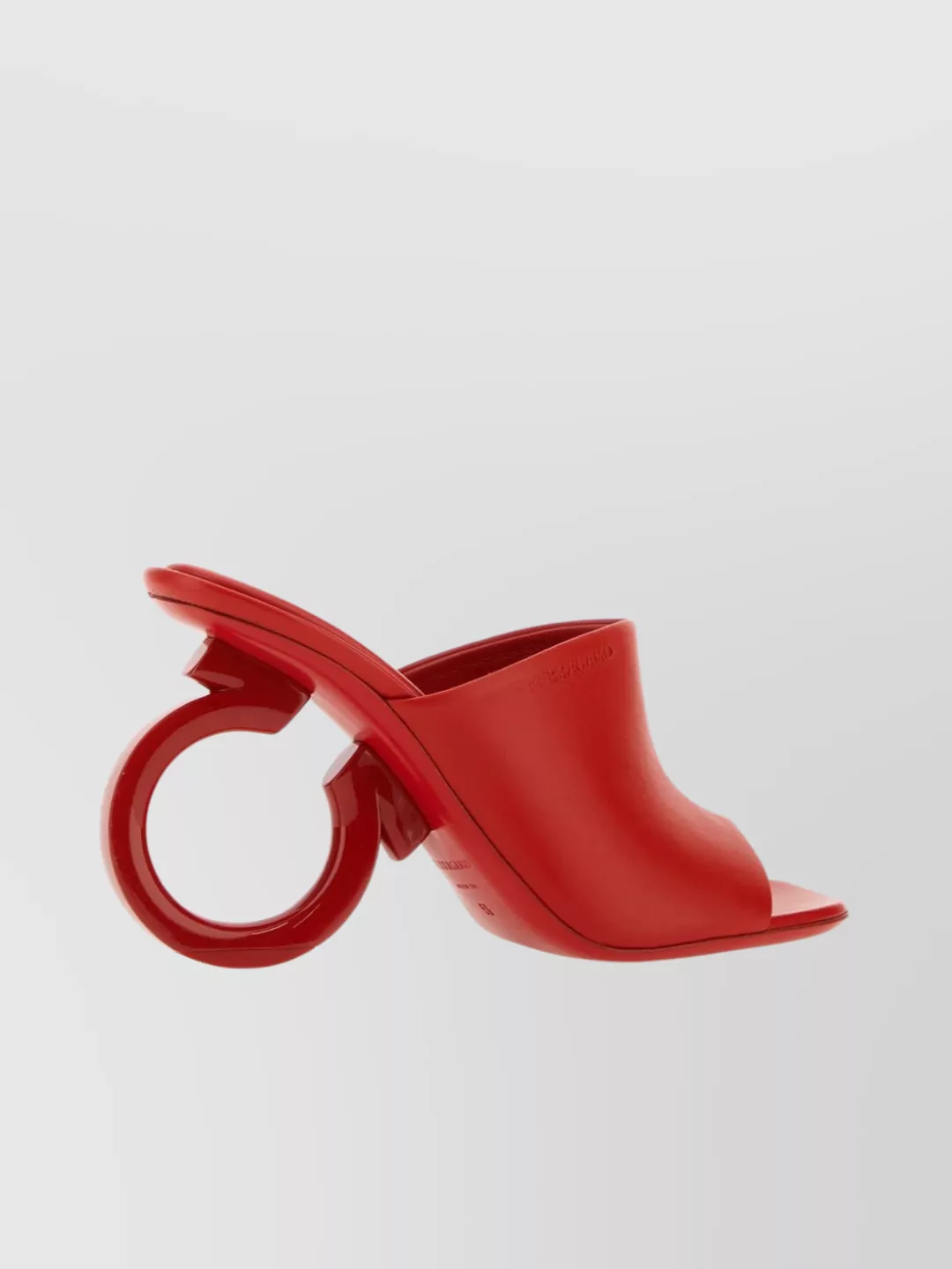 Ferragamo Nappa Leather Mules Gancini Heel