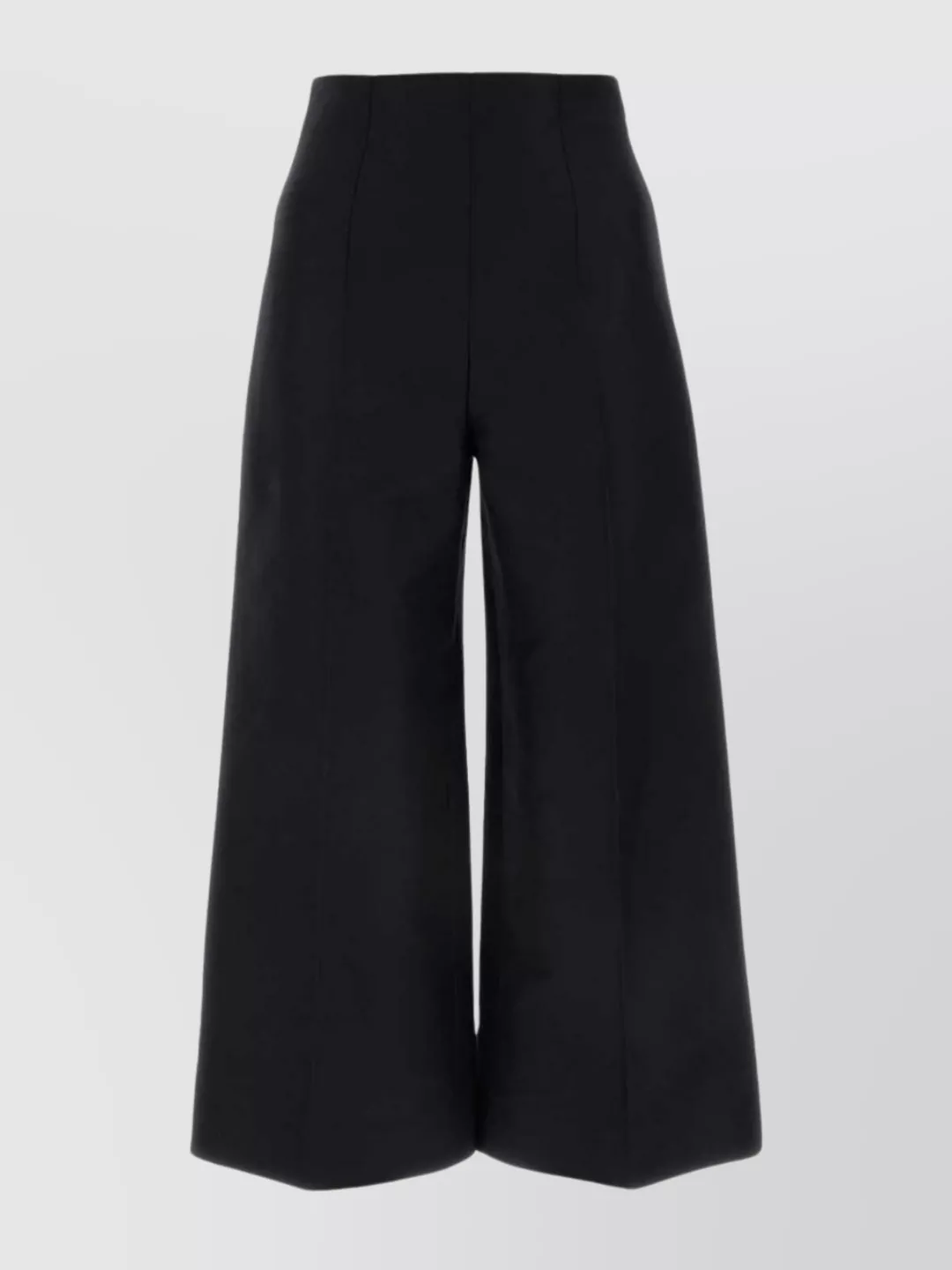 Shop Marni Cropped Trousers With Wide Leg And High Waist