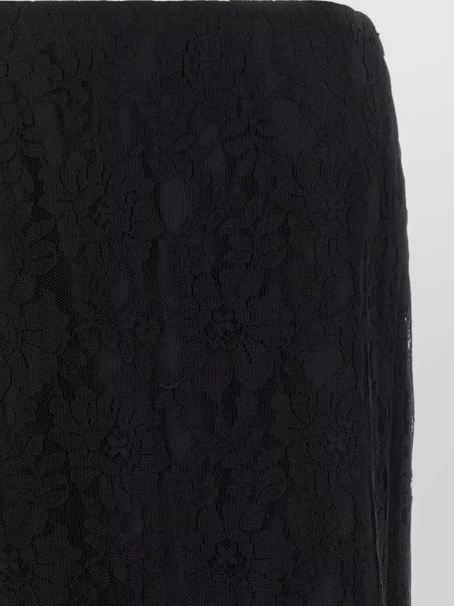 Valentino Garavani Lace Asymmetric Midi Skirt