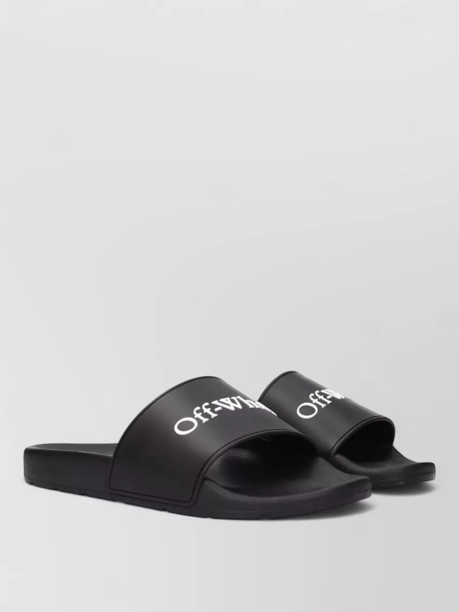 Off-White Cotton Slides