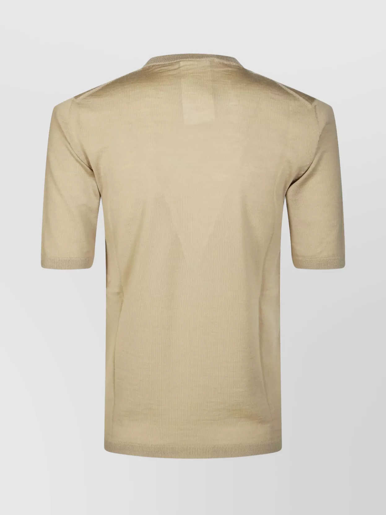 Max Mara Short Sleeve Ribbed Knitwear Crew Neck