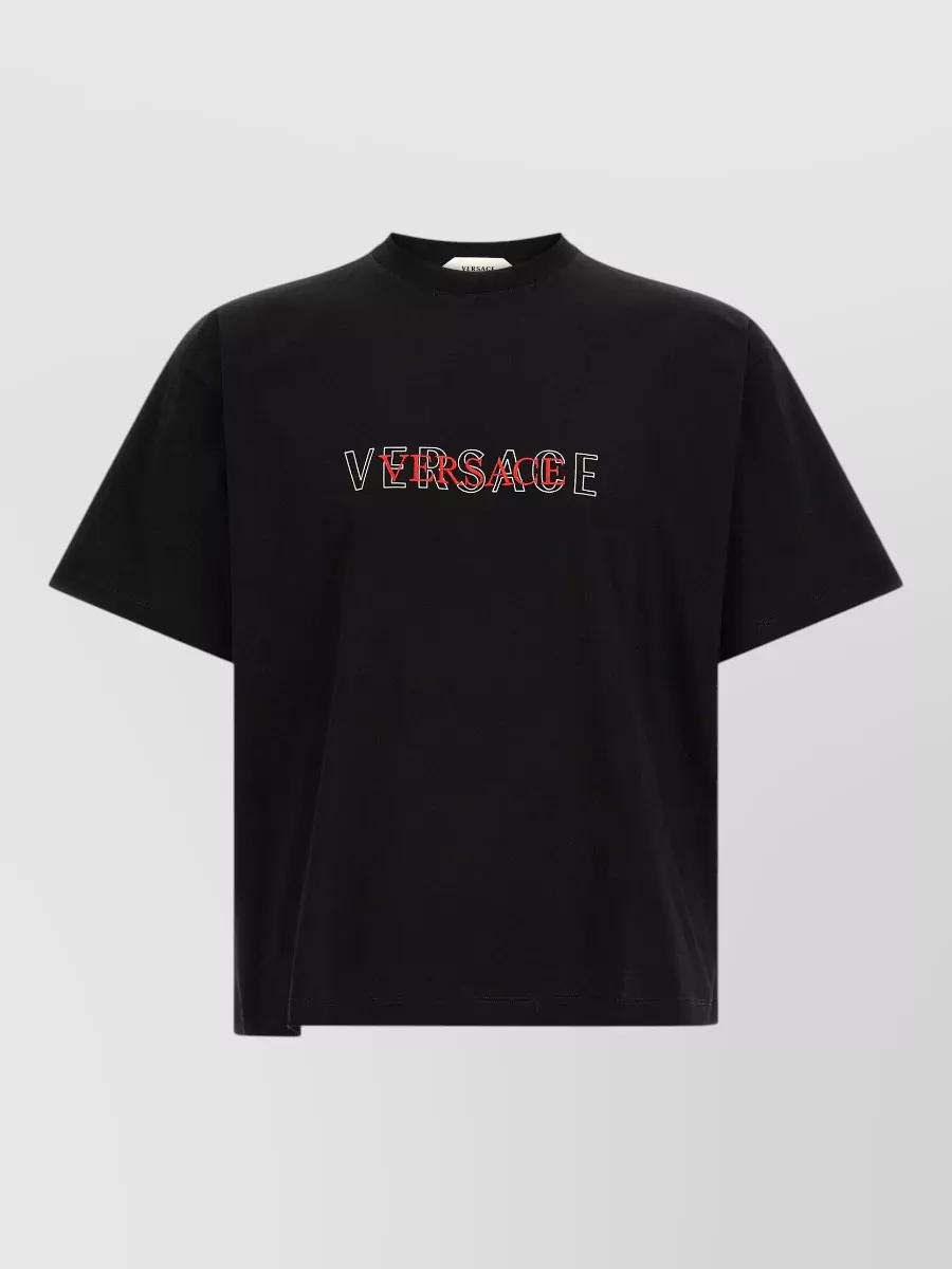Versace cotton logo-print crew-neck short-sleeve t-shirt