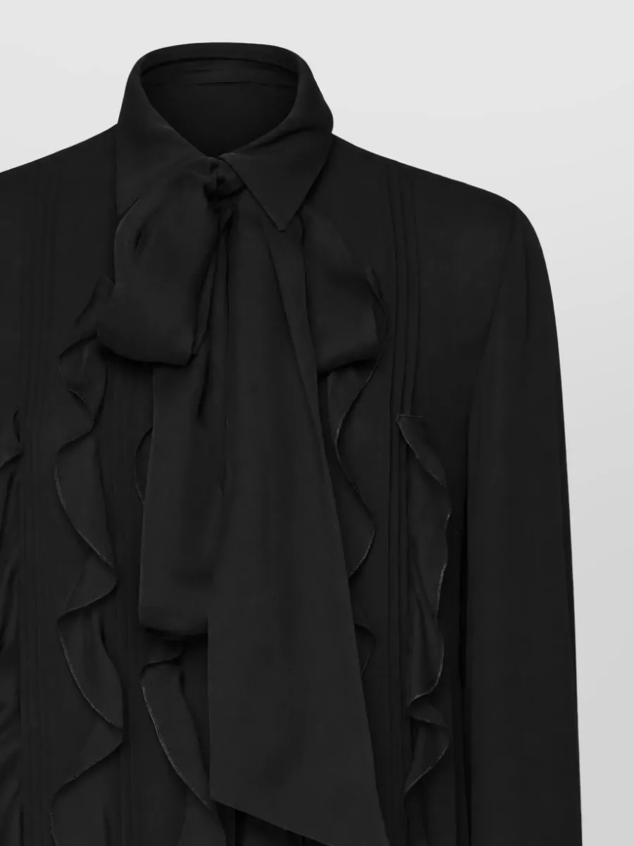 Valentino Garavani Silk Long-Sleeve Shirt