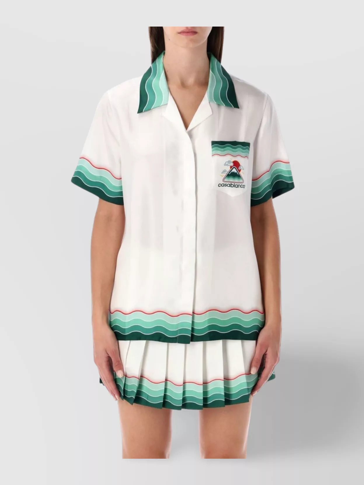 Casablanca Graphic Short Sleeve Shirt Pocket