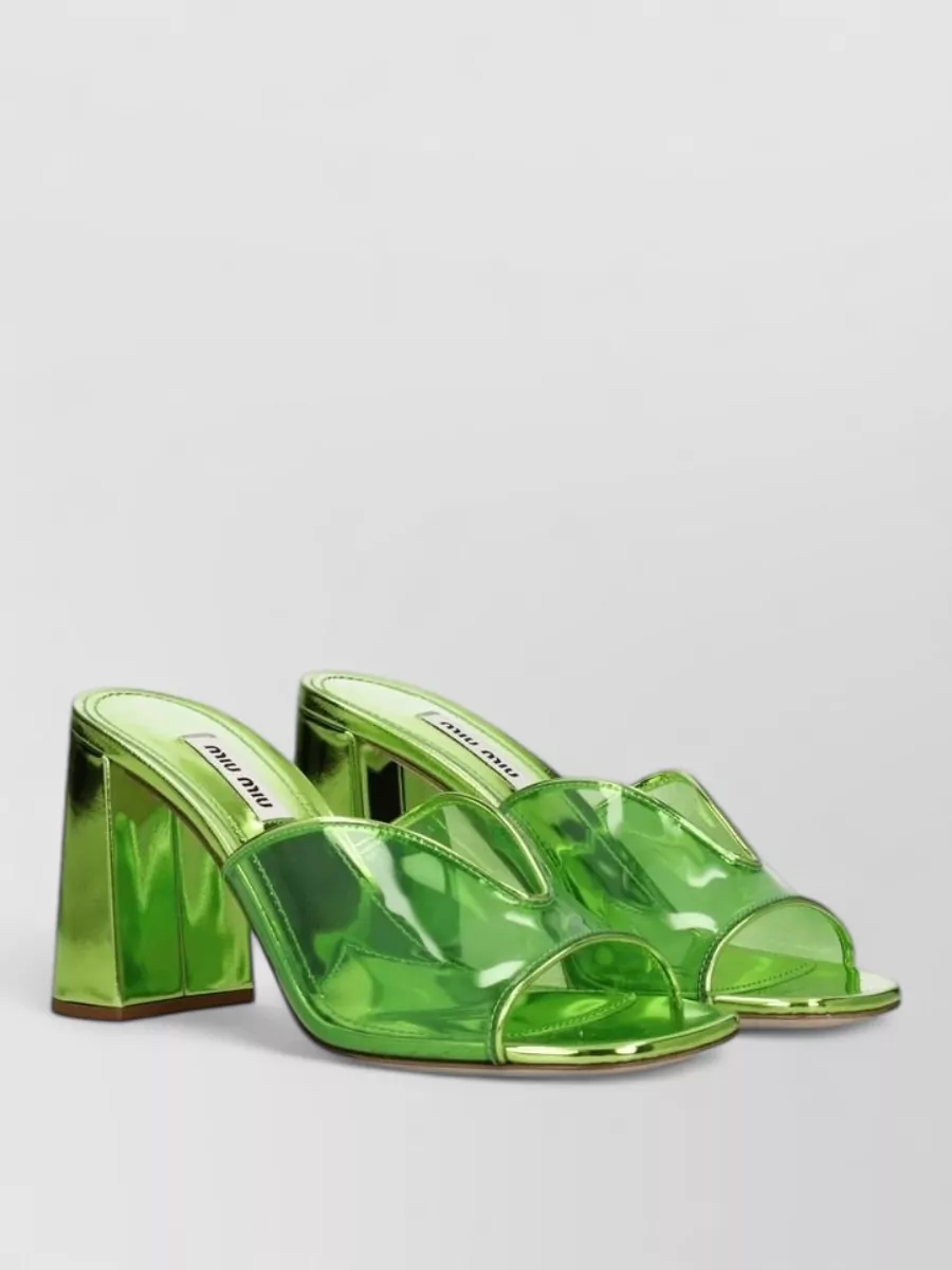 Miu Miu Plexiglass Sandals