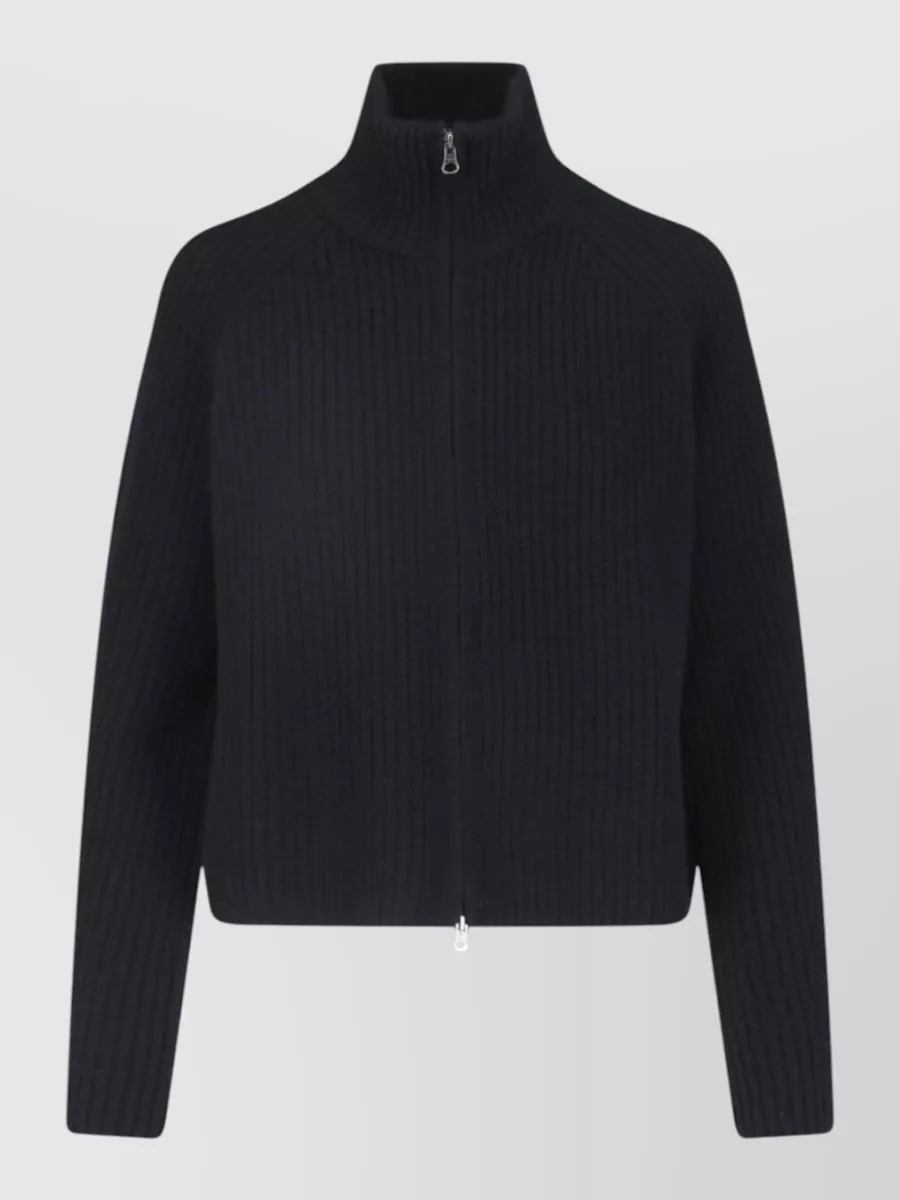 Lisa Yang cashmere ribbed zip-up cardigan