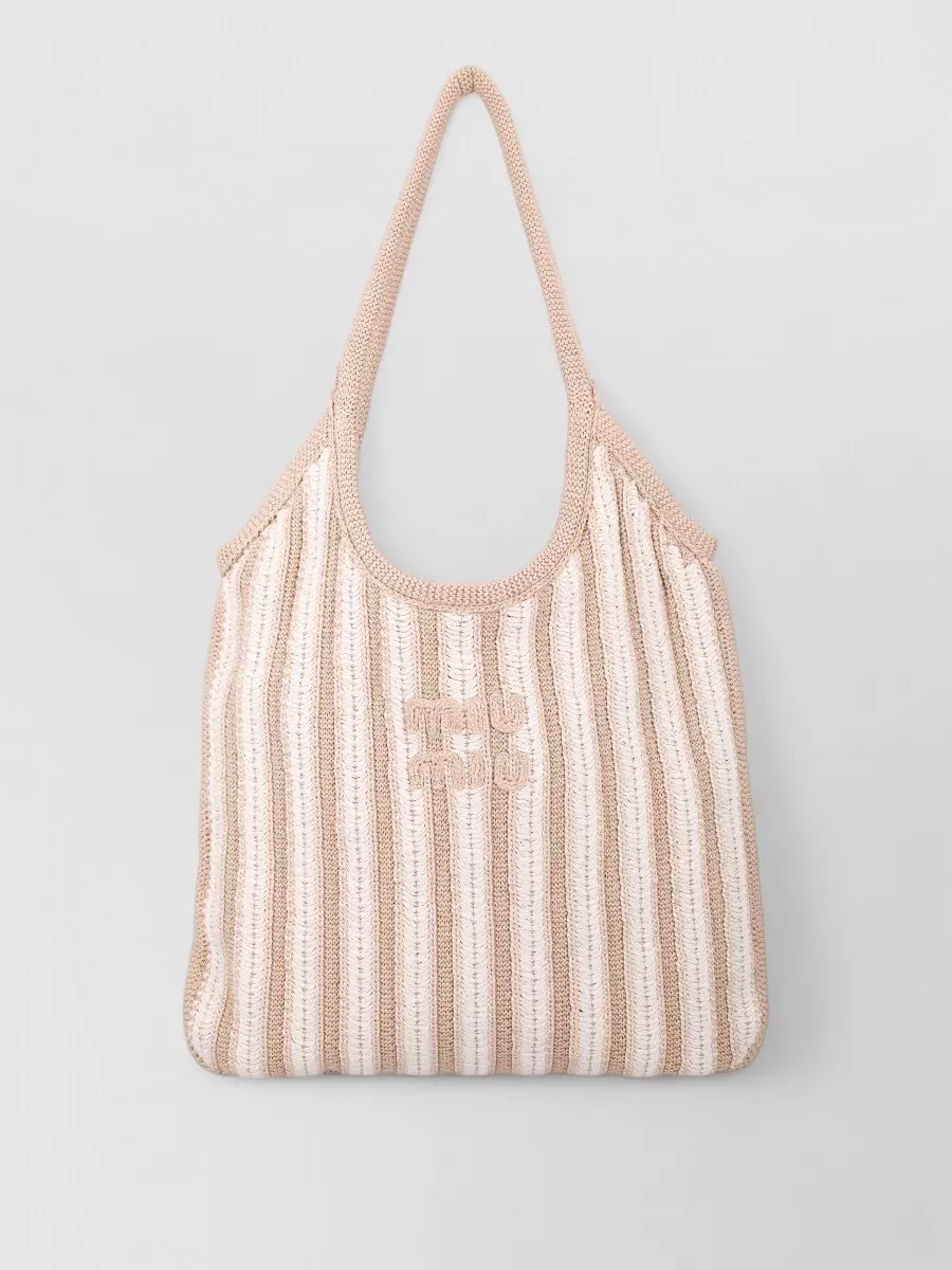 Miu Miu Ivy Cotton Crochet Tote Bag