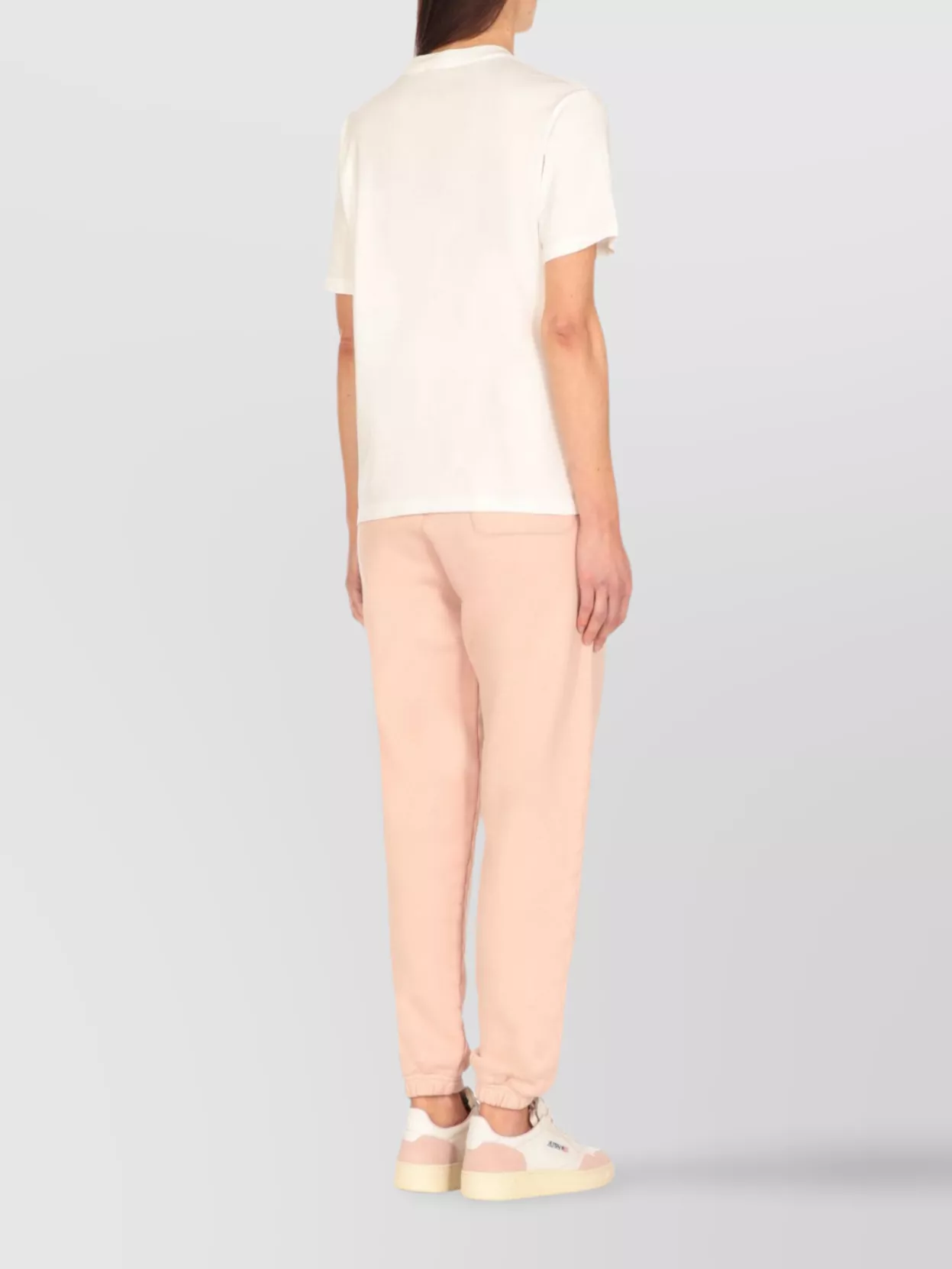 Autry Women's Ribbed Neck Cotton T-Shirt