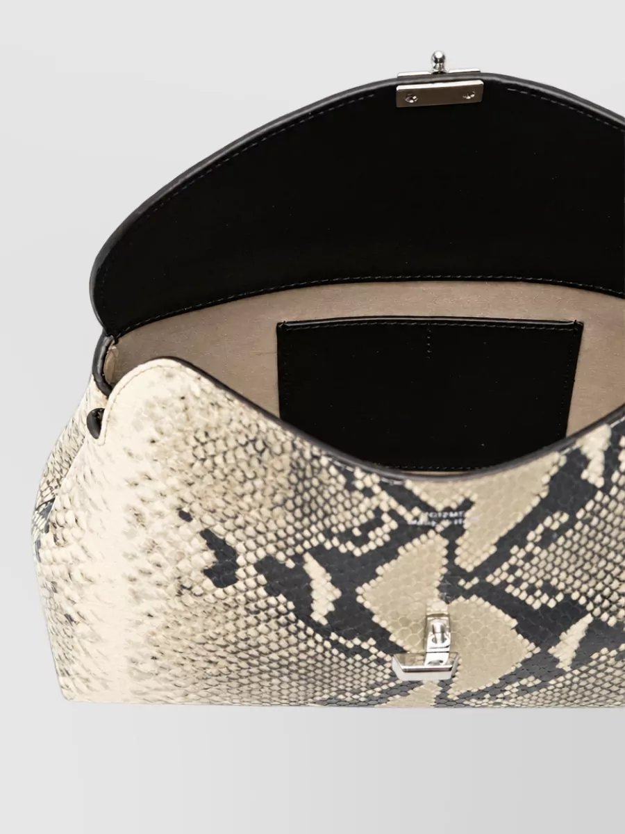 Totême Python Leather Shoulder Bag