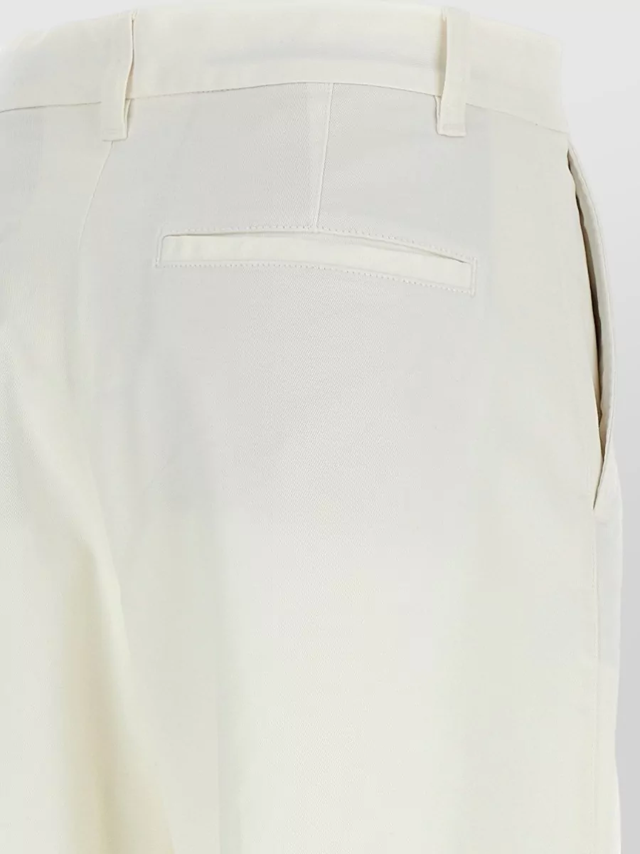 Polo Ralph Lauren Cropped Flared Pleated Chino Pants