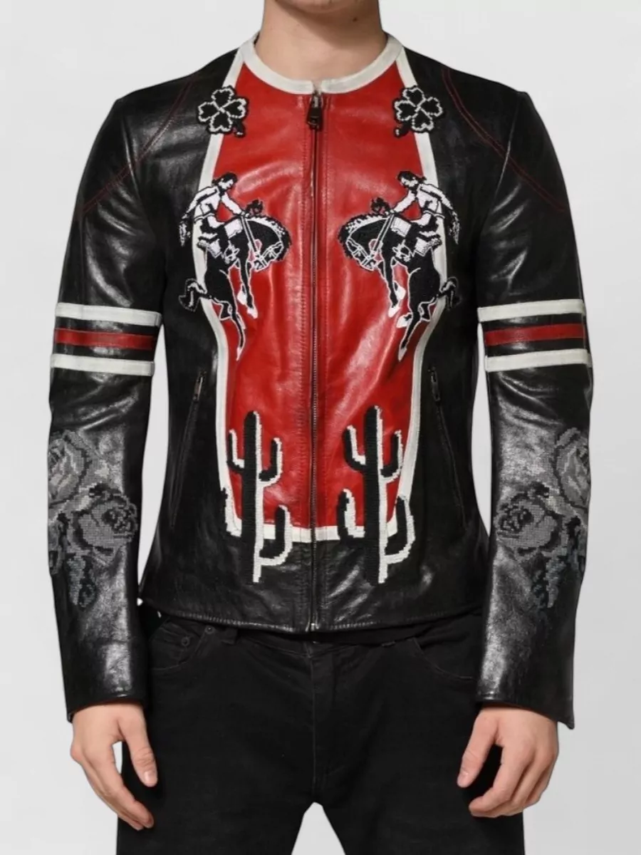 Dolce&Gabbana leather biker jacket