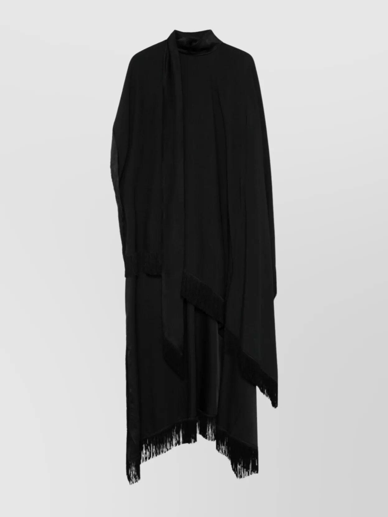 Taller Marmo Draped Sleeves Kaftan Fringe Detailing