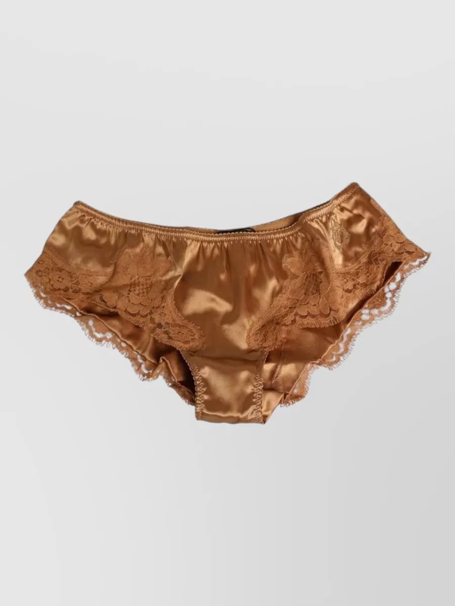 Dolce&Gabbana Silk lace slip panties