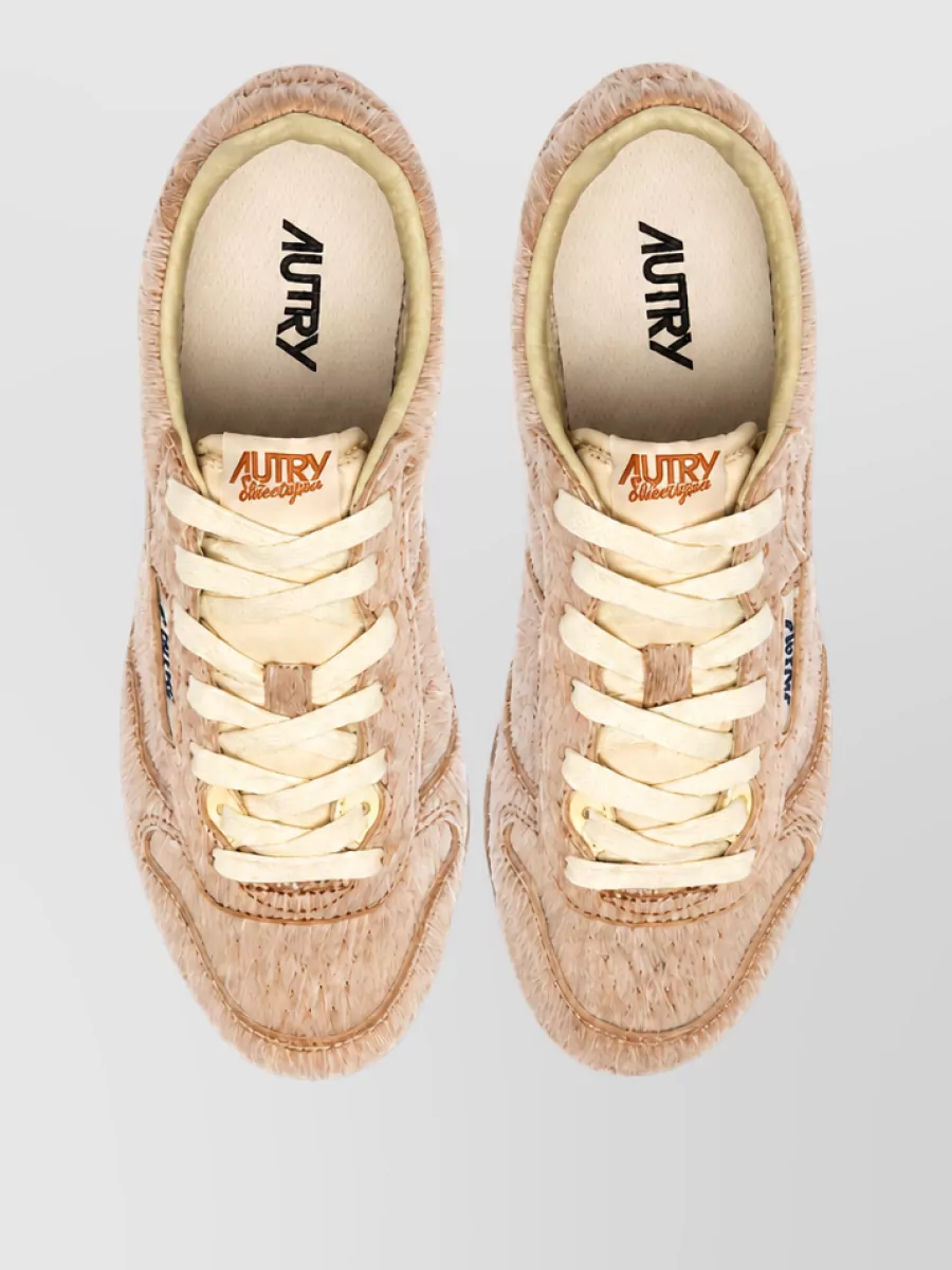 Autry Pony Hair Leather Low-Top Sneakers