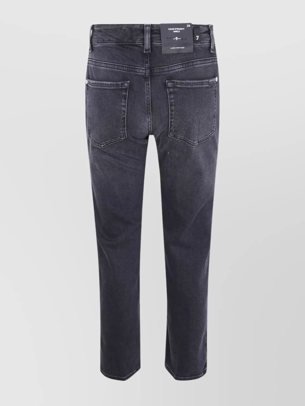 7 For All Mankind Modern Dojo Flared High-waisted Trousers In Blue