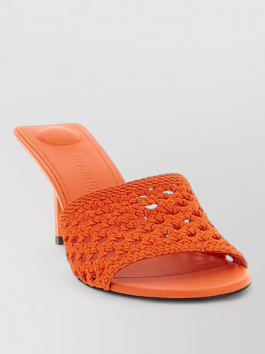 Jacquemus Braided Raffia Sandals
