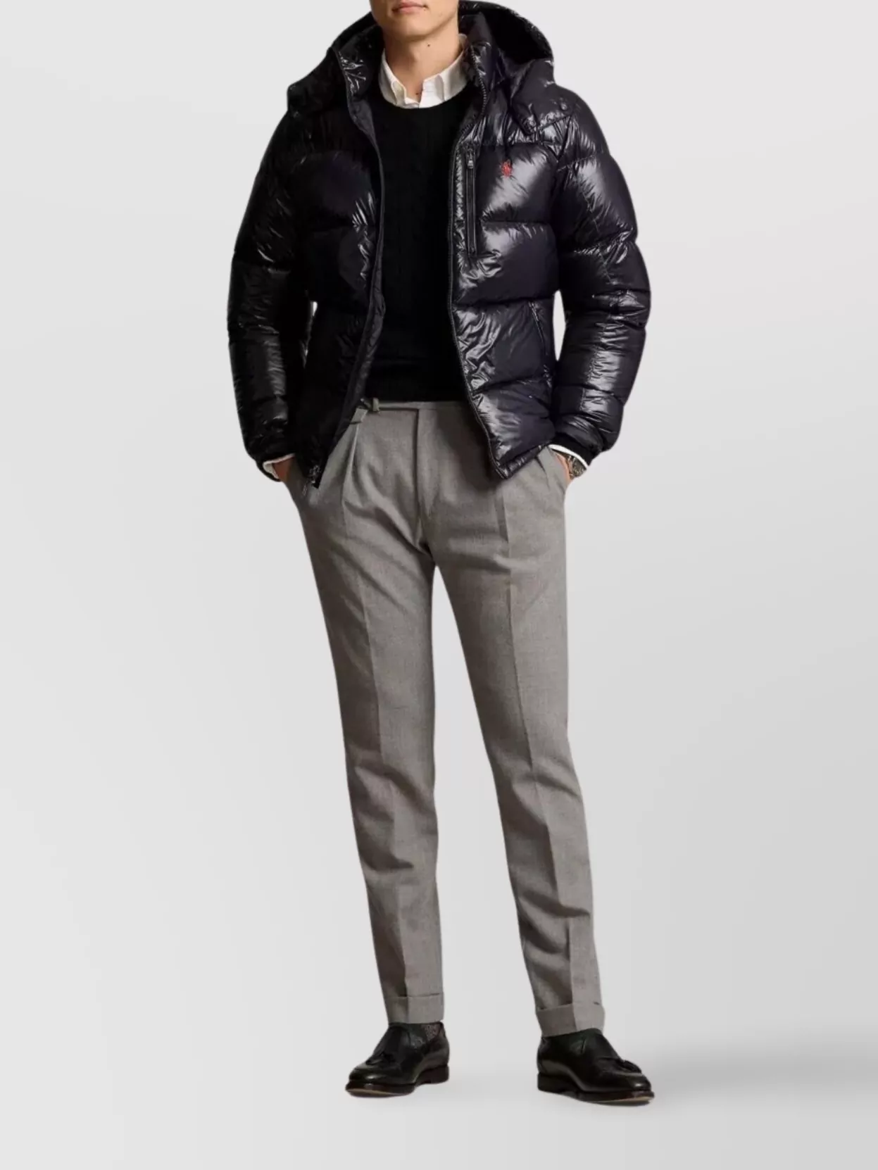 Polo Ralph Lauren Hooded Quilted Bomber Jacket And Pockets