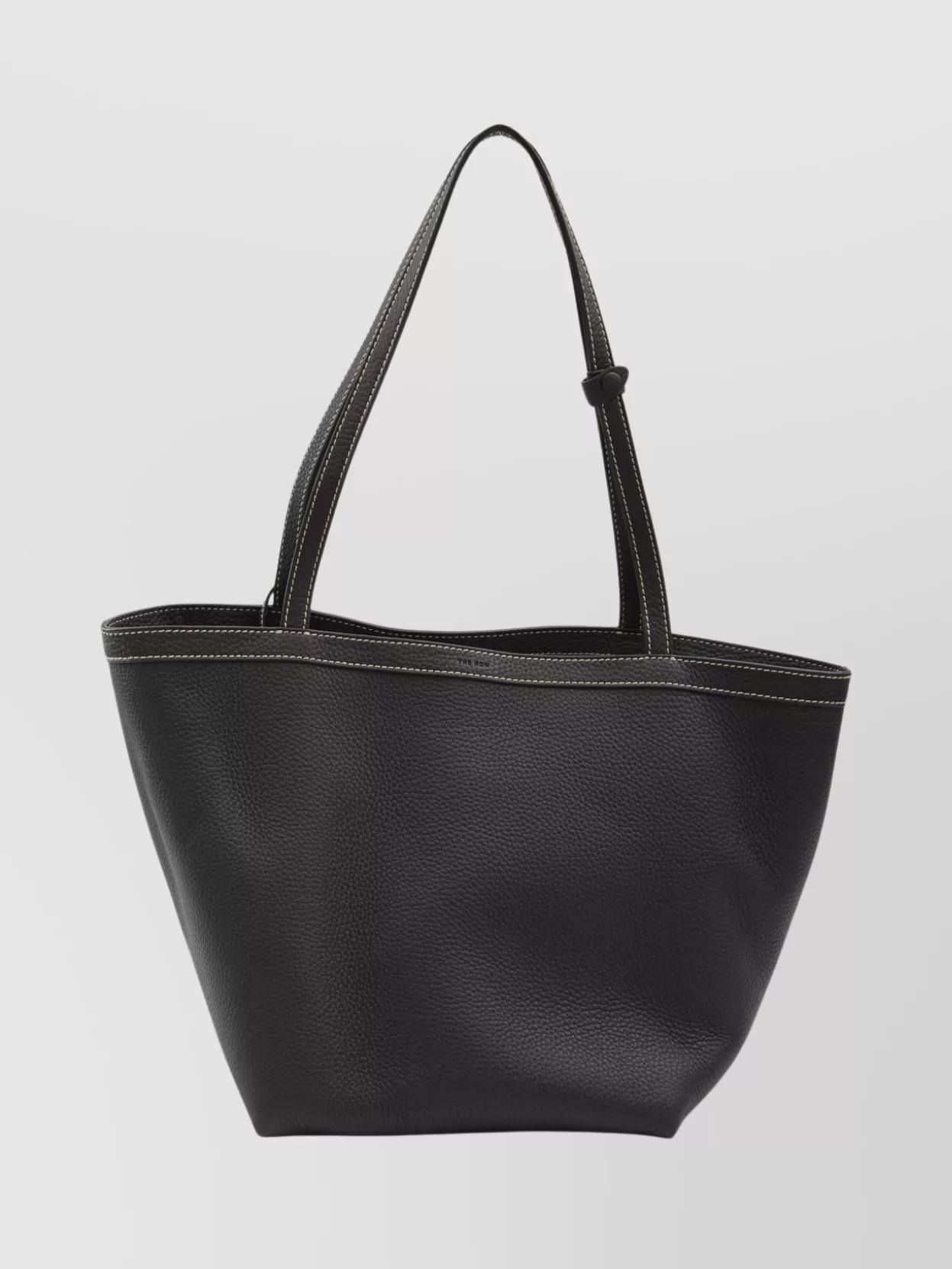 The Row Three Stitch Leather Tote Bag