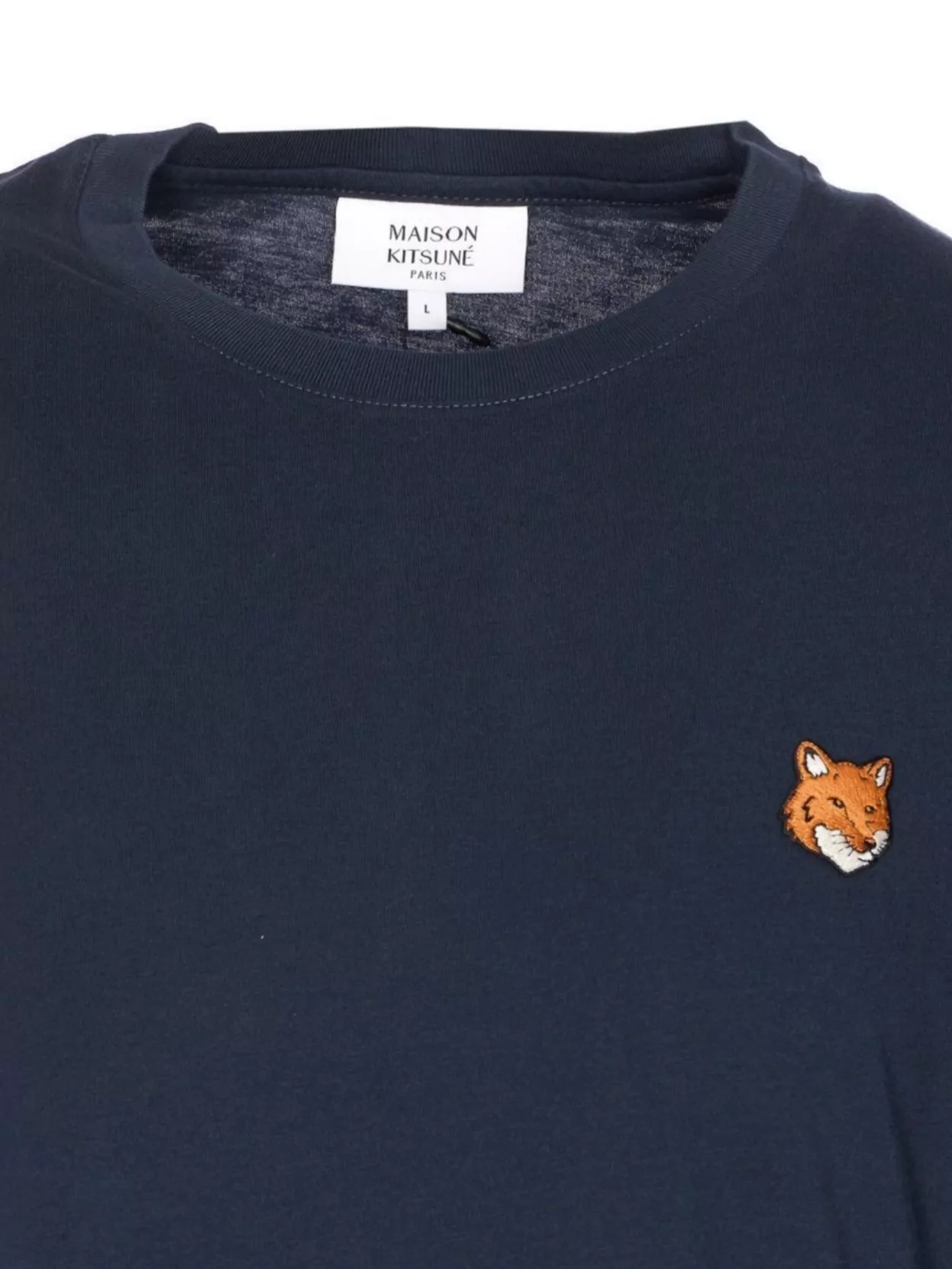 Maison Kitsuné Fox Head Crewneck Short Sleeve T-Shirt