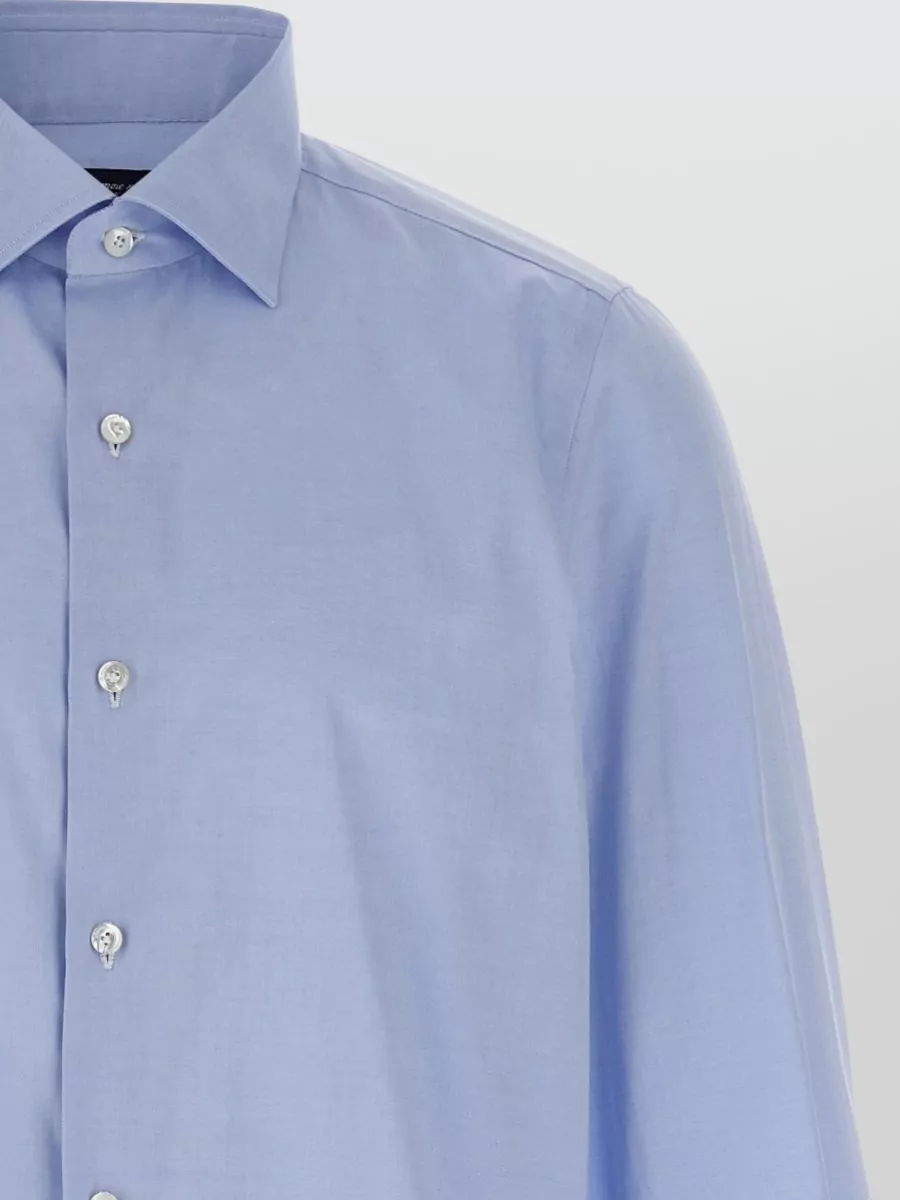 Finamore Cotton Long-Sleeve Shirt