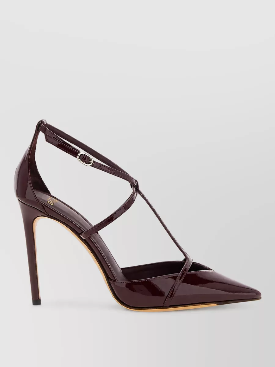 Alexandre Birman patent leather t-strap pumps