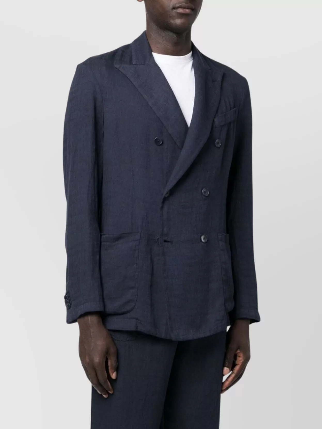BARENA VENEZIA COTTON BLEND DOUBLE-BREASTED BLAZER JACKET 