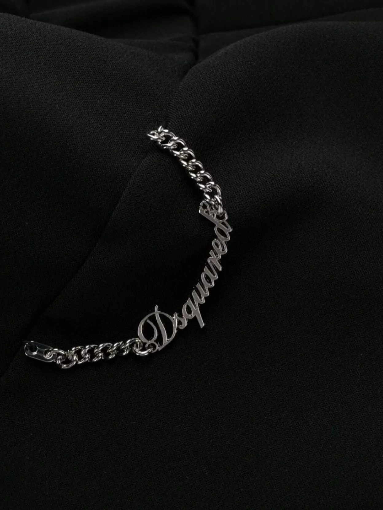 Dsquared2 Flared Trousers Featuring Chain Detail In Black