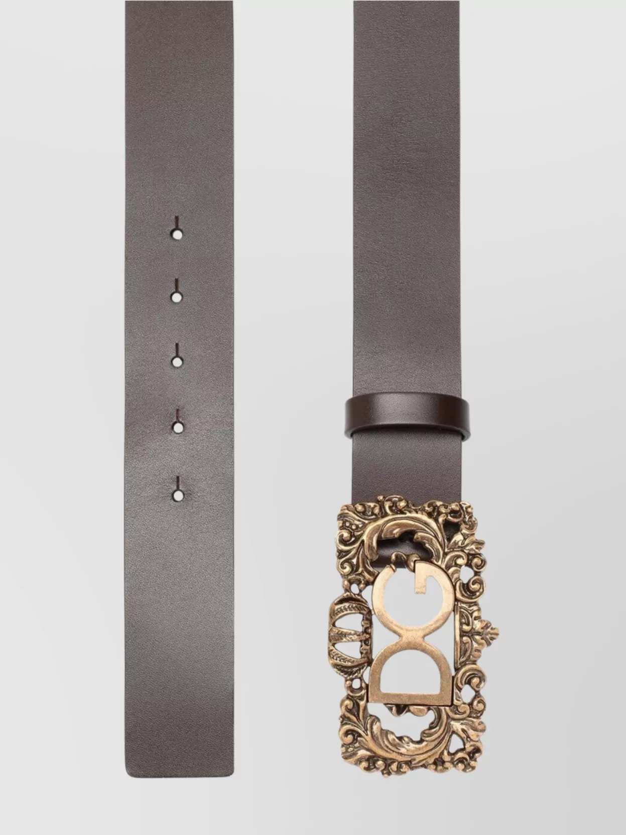 Dolce&Gabbana Adjustable Length Decorative Buckle Embossed Design