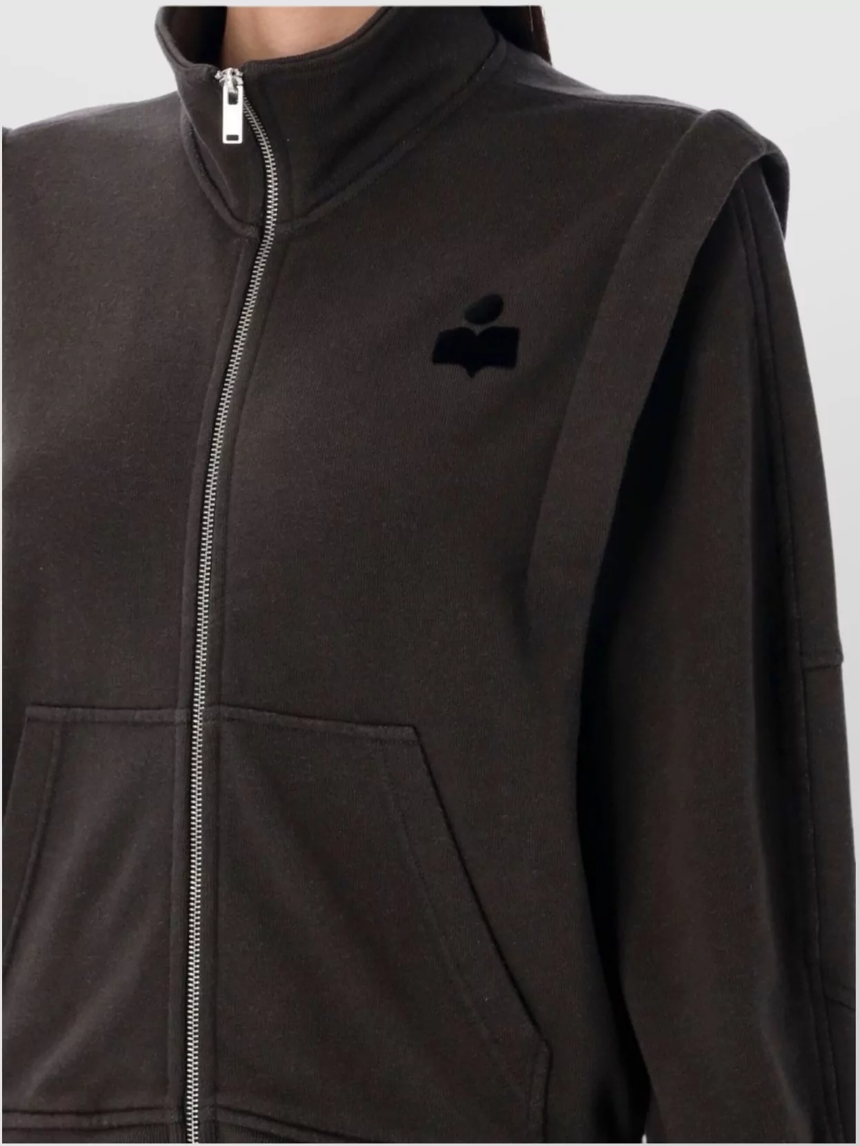 Isabel Marant Etoile Zip Fleece Jacket With Pockets