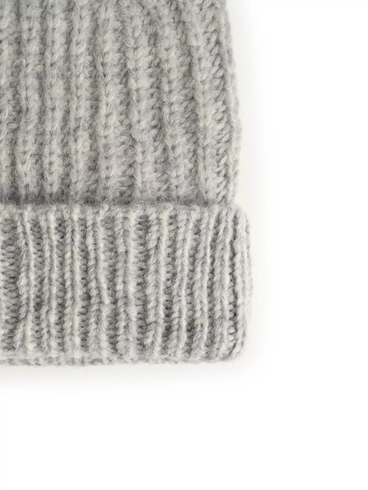 Closed Alpaca Blend Beanie Featuring Folded Cuff