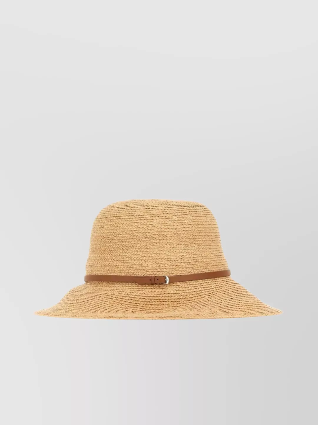 Shop Helen Kaminski Raffia Hat With Belt Detail And Wide Brim