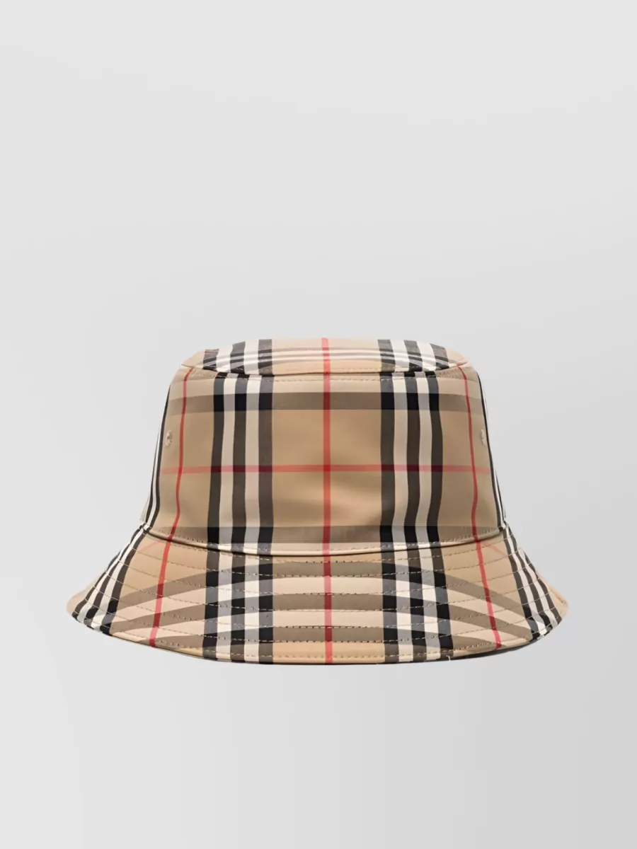Burberry Vintage Check Bucket Hat In Brown