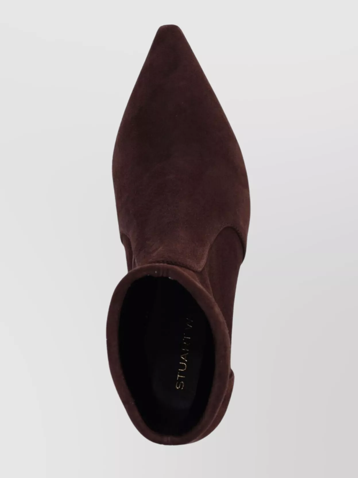 Stuart Weitzman Pointed Toe Kitten Heel Ankle Boots