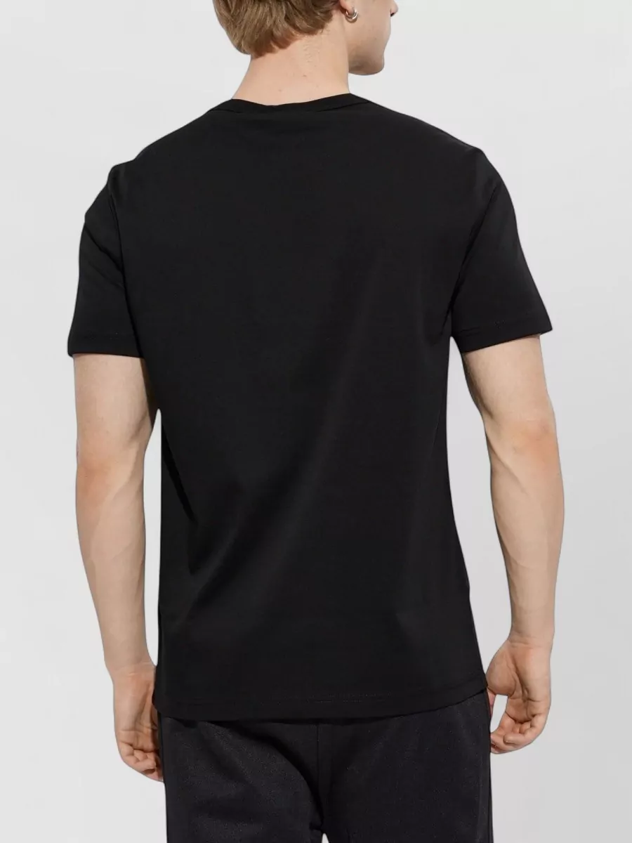 Diesel Cotton Logo Patch Crew Neck T-Shirt