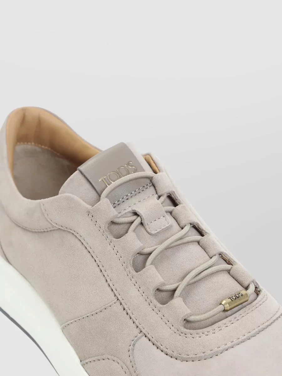 Tod's Suede Leather Lace-Up Sneakers