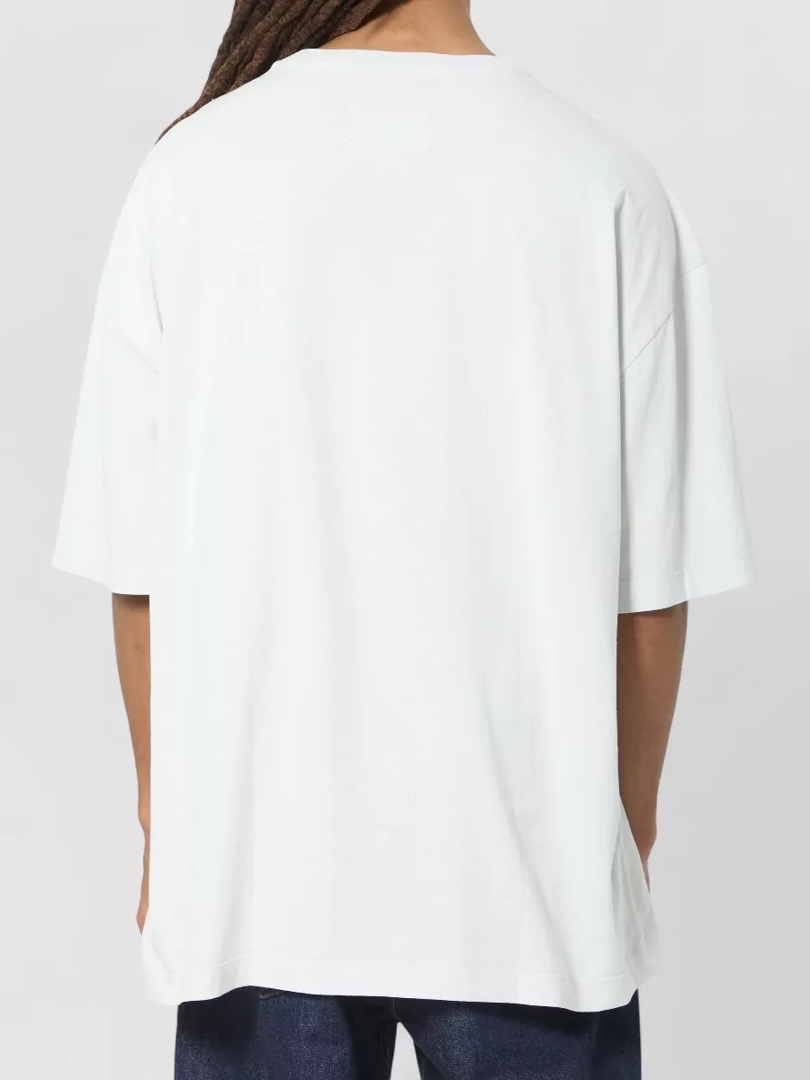 Maison Margiela Cotton Oversized Logo Print Short-Sleeve T-Shirt