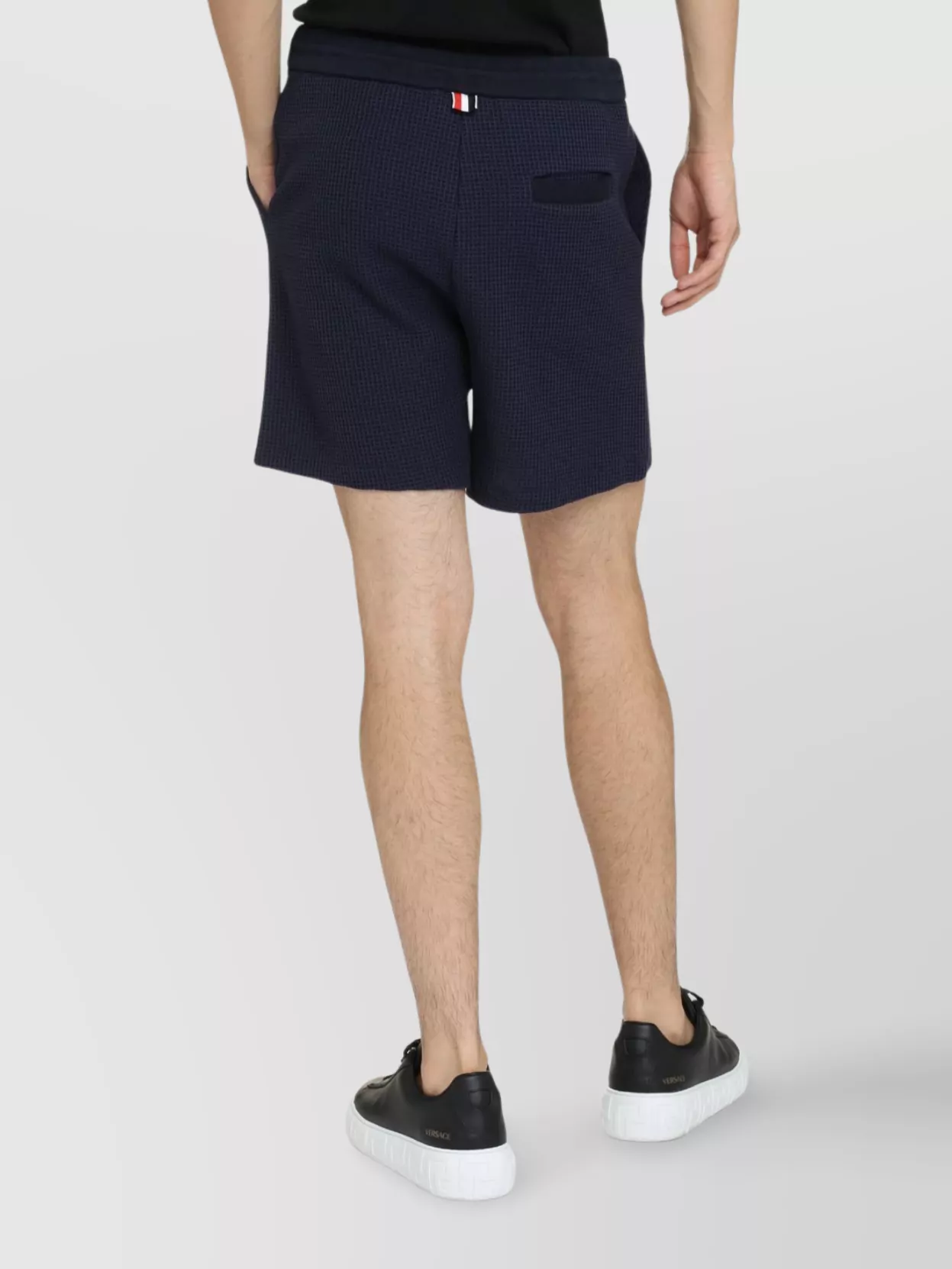 Thom Browne Bermuda Shorts In Cotton Waffle Texture