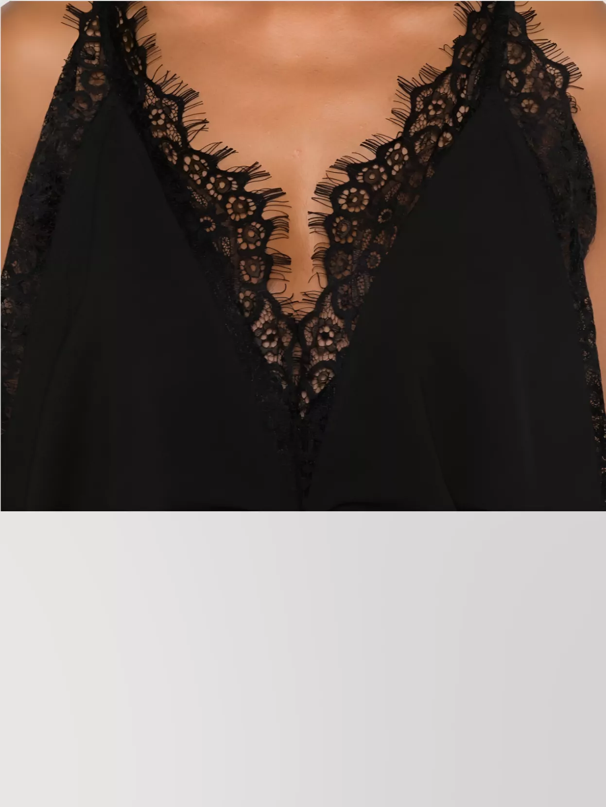Attico Lace Trim Draped Detail Knee Length Dress